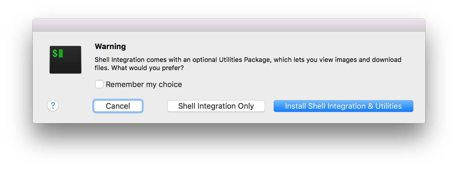 install shell integration